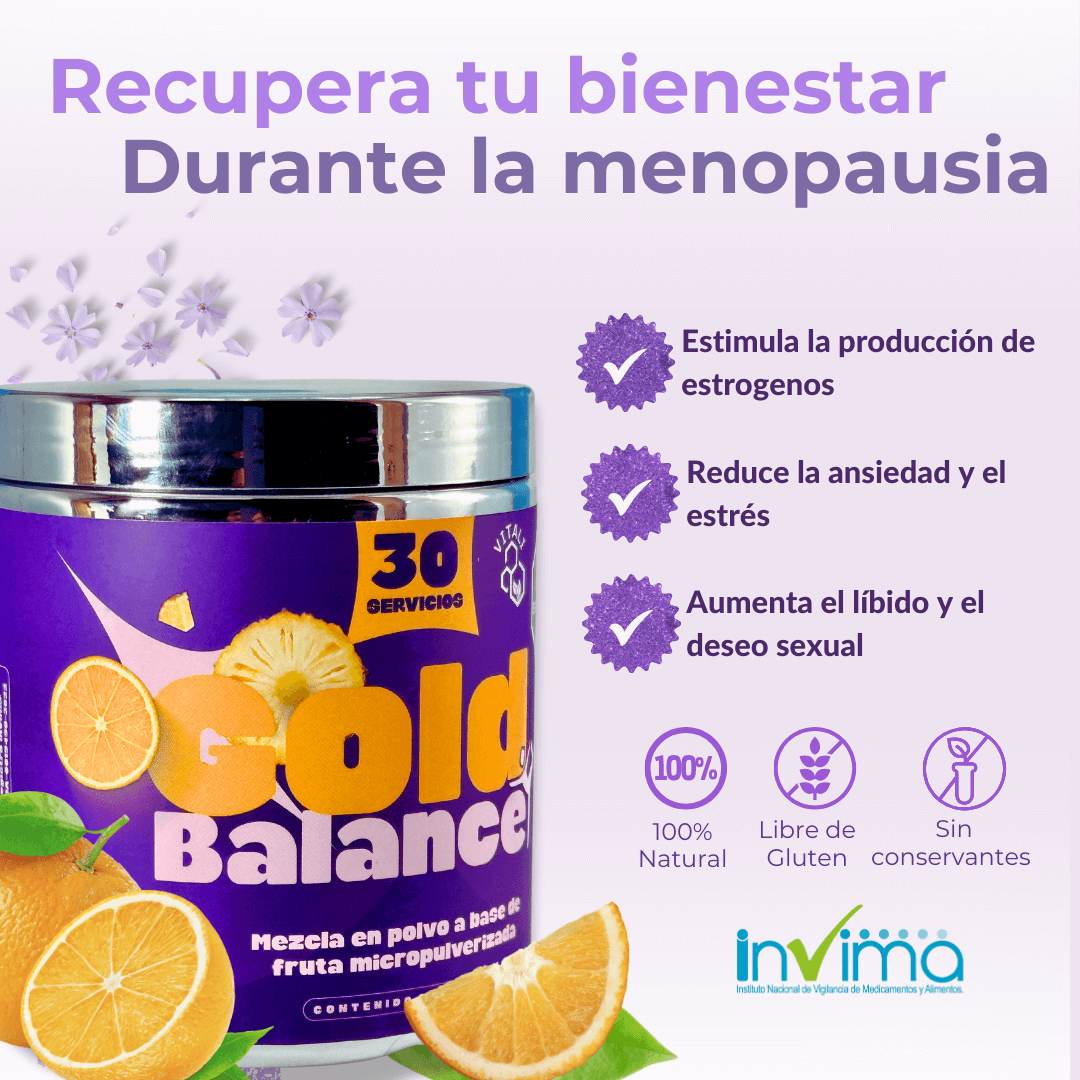Gold Balance®️ MENOPAUSIA + Regalo exclusivo: EBOOK GRATIS