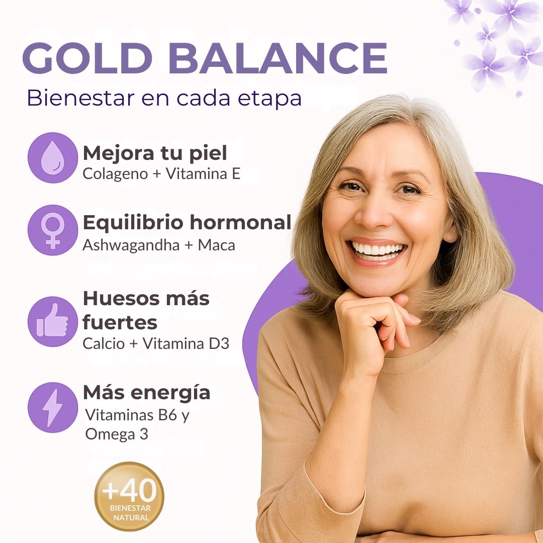 Gold Balance®️ MENOPAUSIA + Regalo exclusivo: EBOOK GRATIS